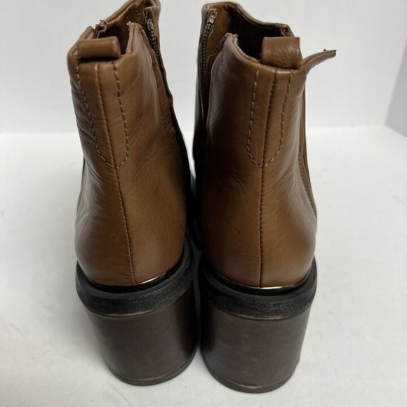 Franco Sarto Womens Kessa Bootie Brown Size 9.5 M - Picture 4 of 6